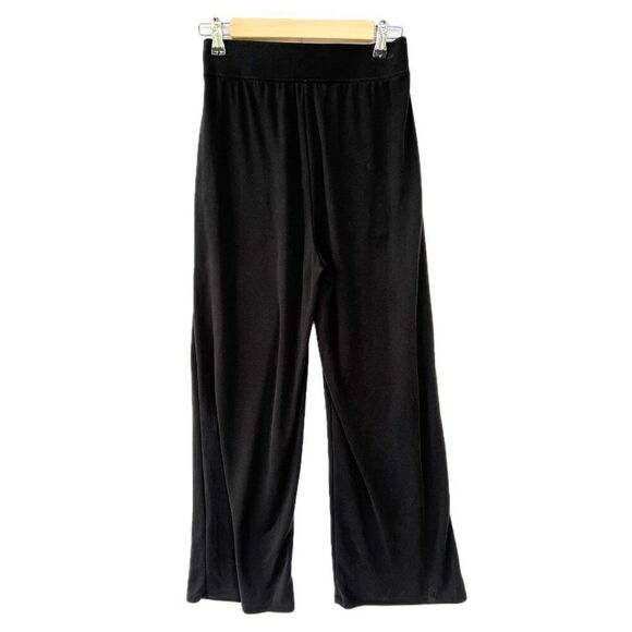 Oysho Sport Black Wide Leg Pants with Pockets Size Small - Picture 1 of 9